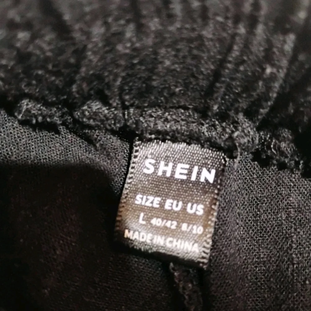 SHEIN Elegant Black Wide-Leg Pants - Picture 4 of 8